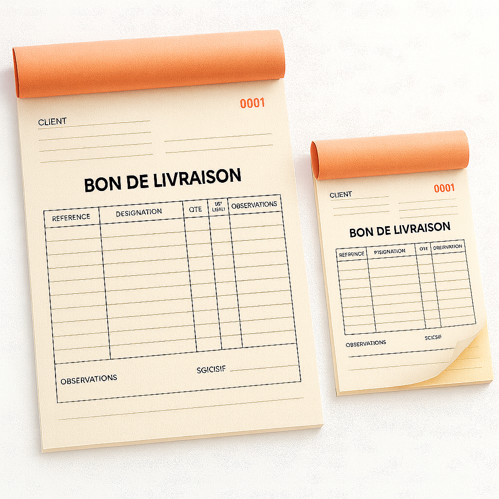 Carnets autocopiants personnalisés