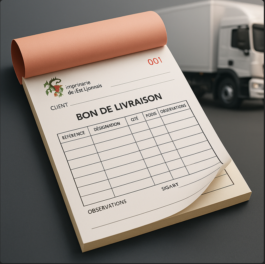Carnet autocopiant personnalisé (numérotation continue)